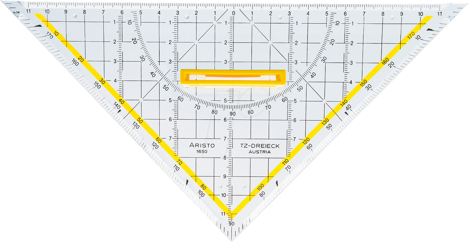 AR 1650/4 - TZ-Dreieck, Hypotenuse-Länge 250 mm, mit Griff
