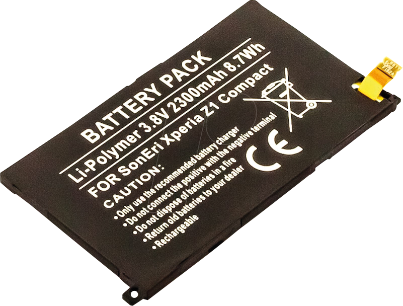 AKKU 13317 - Smartphone-Akku für Sony-Geräte, Li-Po, 2300 mAh