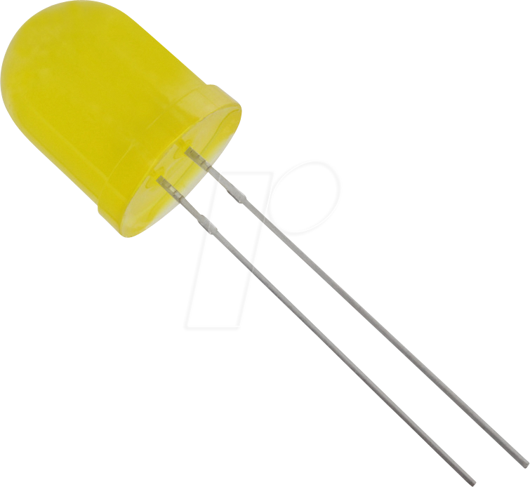 10003Y1D-EHC-B - LED 10mm, bedrahtet, gelb, 700 mcd, 60°