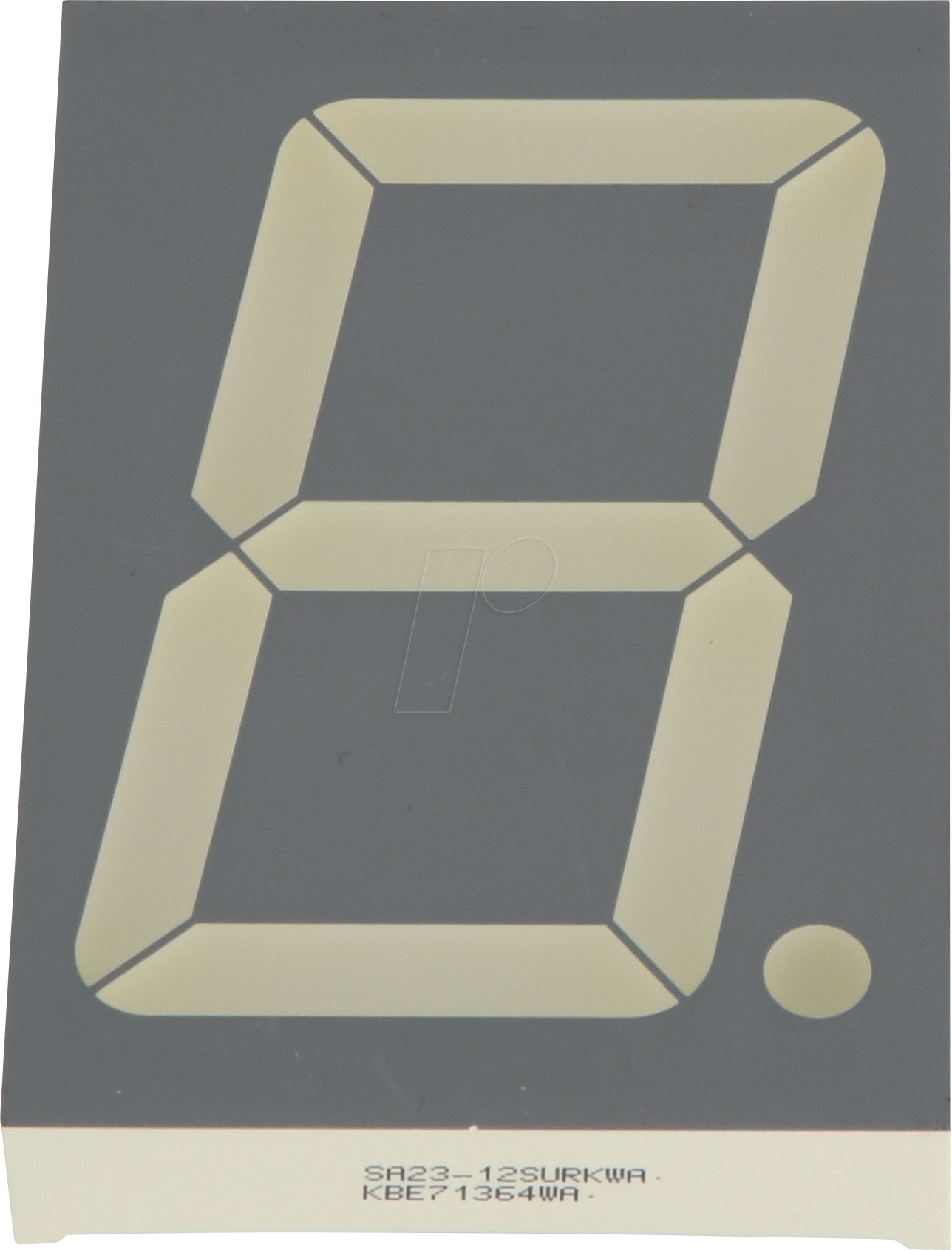 SA23-12SURKWA - 7-Segment-Anzeige, rot, 56,9mm, gem. Anode