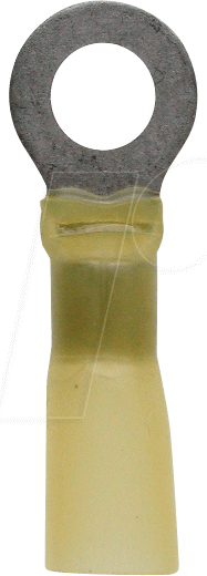 WE K403060HS - Ringkabelschuh mit Schrumpfschlauch - 4 … 6 mm², M6, gelb