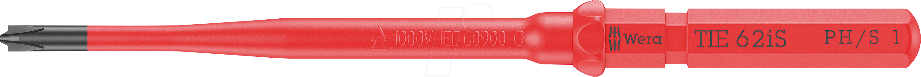 WERA 05006516001 - Wechselklinge Kraftform Kompakt, VDE 62 iS, Kreuzschlitz (PH/S),