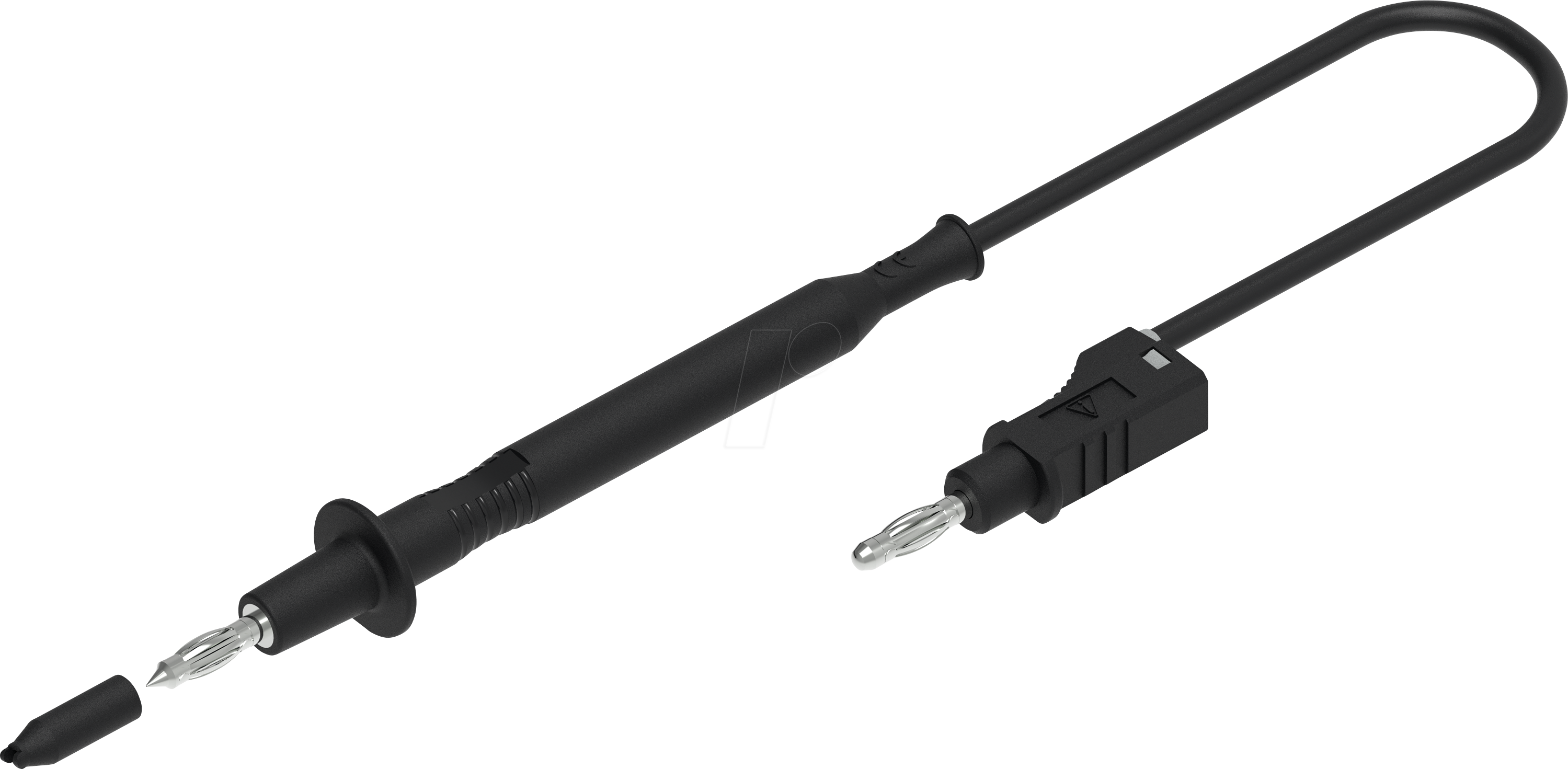 PJP 4112-D4-100N - Messleitung mit Prüfspitze, 1,0 mm², 1,0 m, schwarz