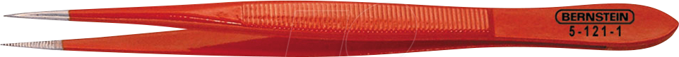Thumbnail - BERN 5 121 1 - Pinzette, gerade, gezahnt, anatomisch, lackiert, 120 mm