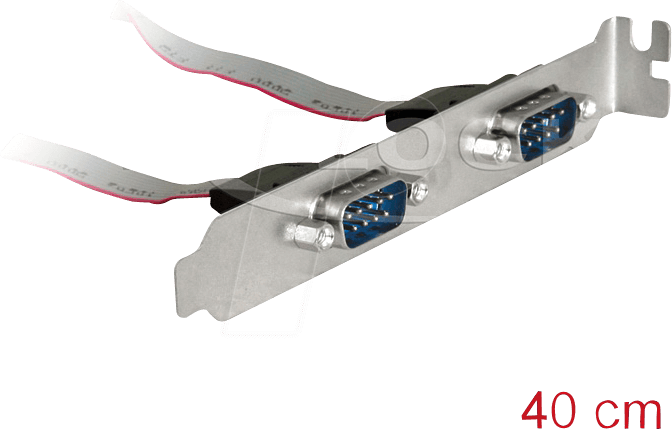 DELOCK 89268 - Slotblech mit 2x Seriell DB9
