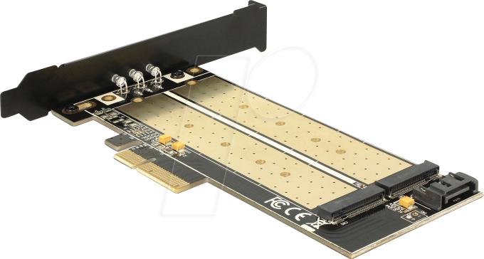 DELOCK 89630 - PCI Express Karte x4 > 1x M.2 Key B 1x M.2 Key M