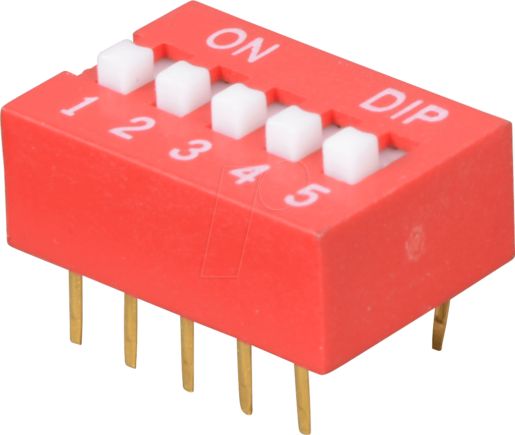 NT 05 - Dip-Schalter, liegend, 5-polig