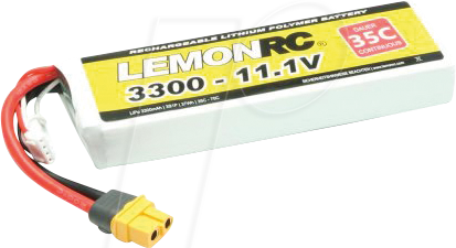 LRC 3S 3300 - LiPo Akku LEMONRC 3300 - 11.1V (35C)