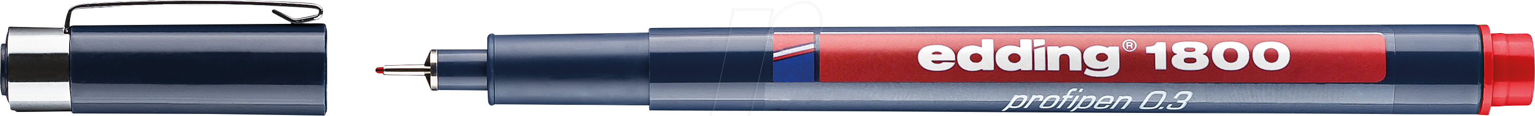 EDDING 1800-03RT - Präzisionsfeinschreiber, 0,35 mm, rot
