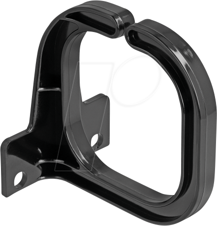 DELOCK 66979 - Kabelführungsbügel, mit Montageplatte, schwarz, 83 x 60 mm