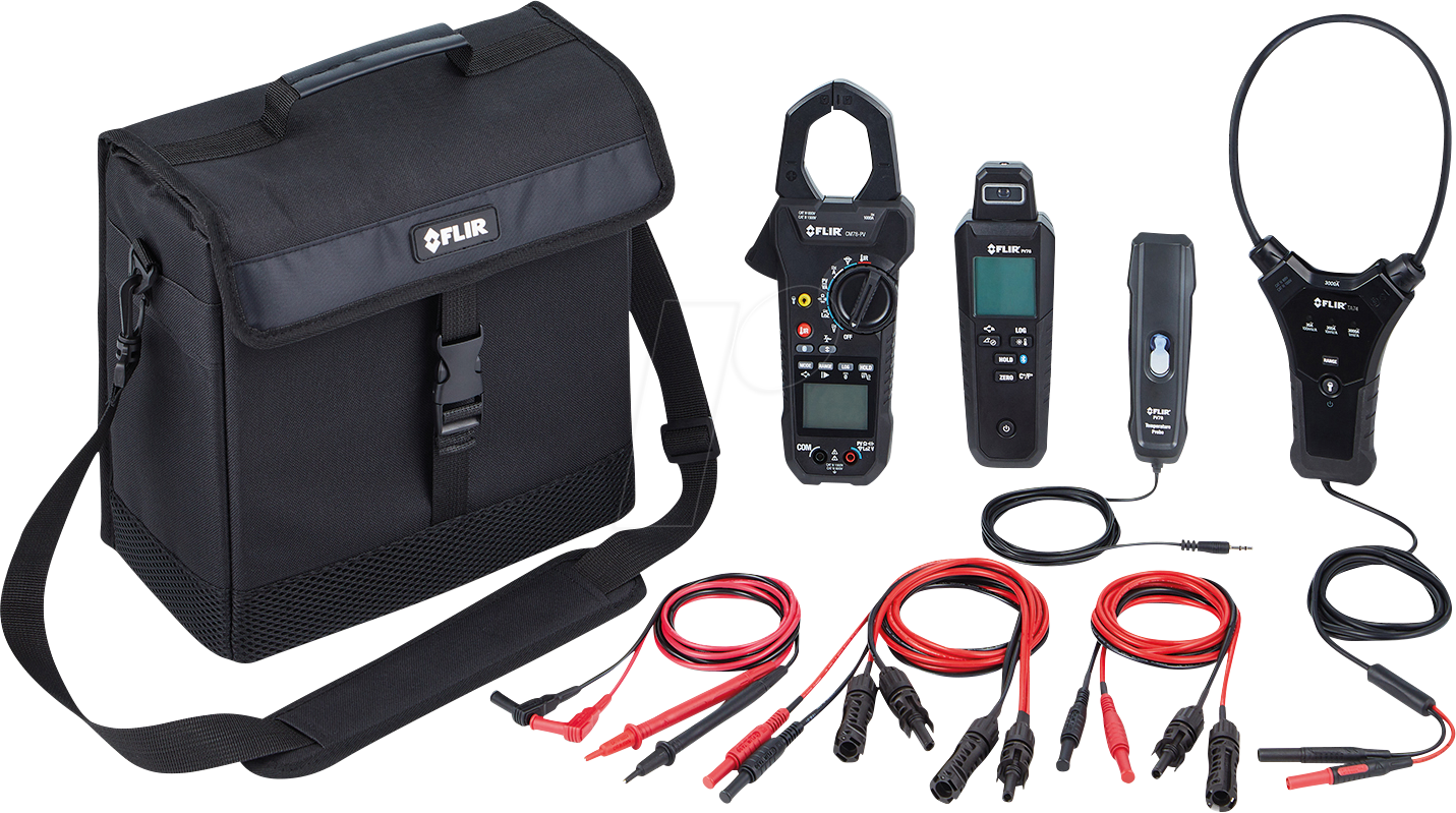 FLIR PV-KIT-1 - PV-Set, CM798-PV Stromzange, PV78 Irradiance-Meter, Prüfspitzen