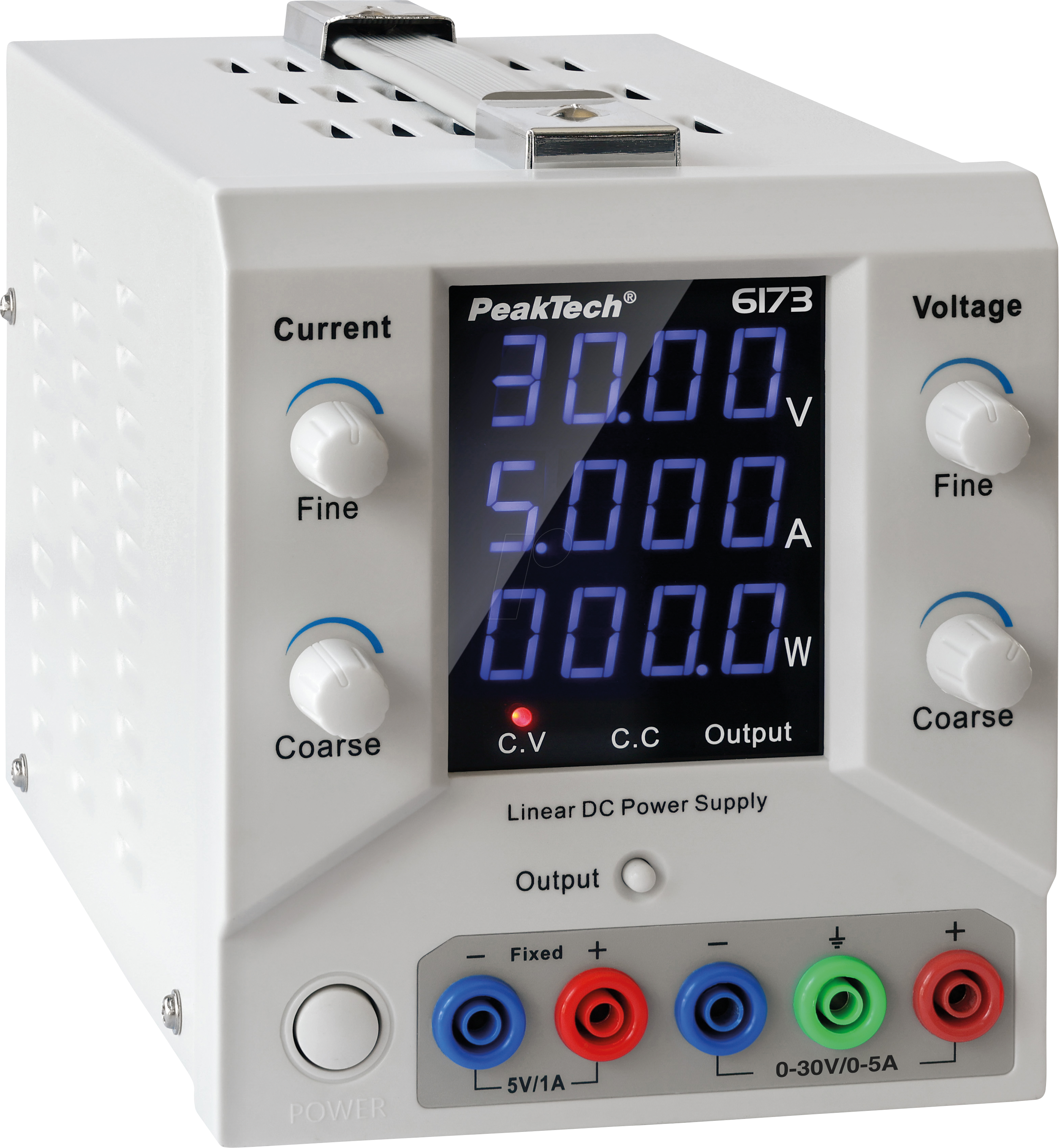 PEAKTECH 6173 - Labornetzgerät, 0 - 30 V, 0 - 5 A, 150 W, linear