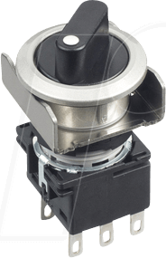 ID LB6MS21T6 - Wahlschalter LB, 22 mm , metallic