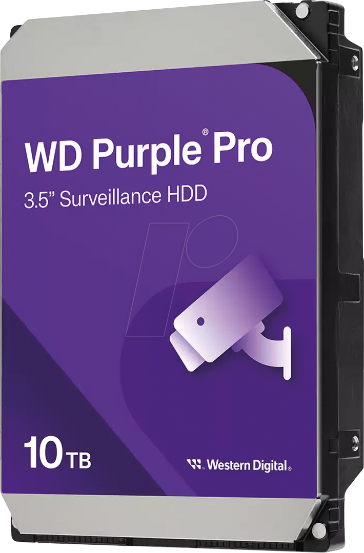WD102PURP - 10TB Festplatte WD Purple Pro - Video