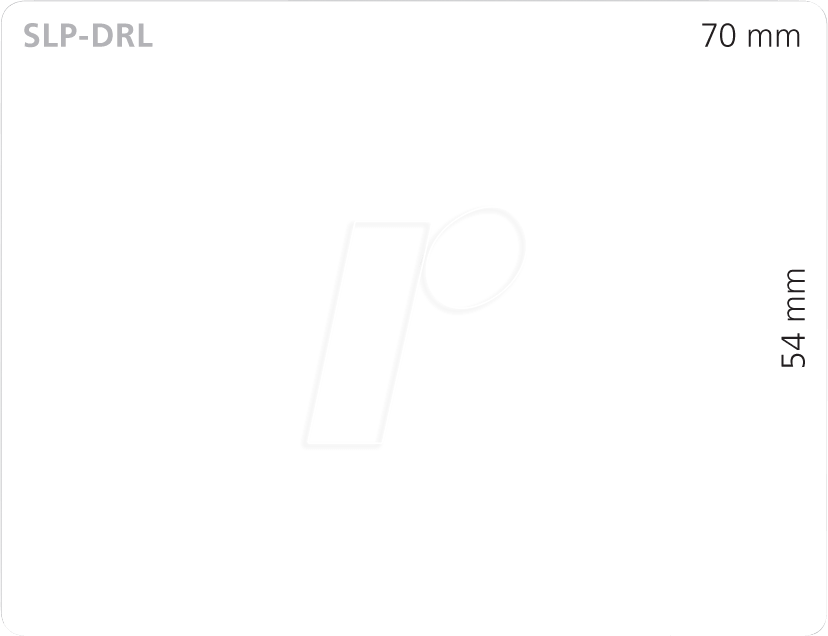 SEIKO SLP-DRL - Namensschild Etikett, 54 mm x 70 mm, weiß