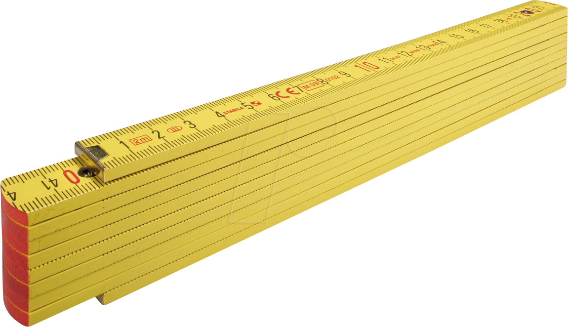 STABILA 01304 - Gliedermaßstab, Zollstock Type 707, 2000 mm