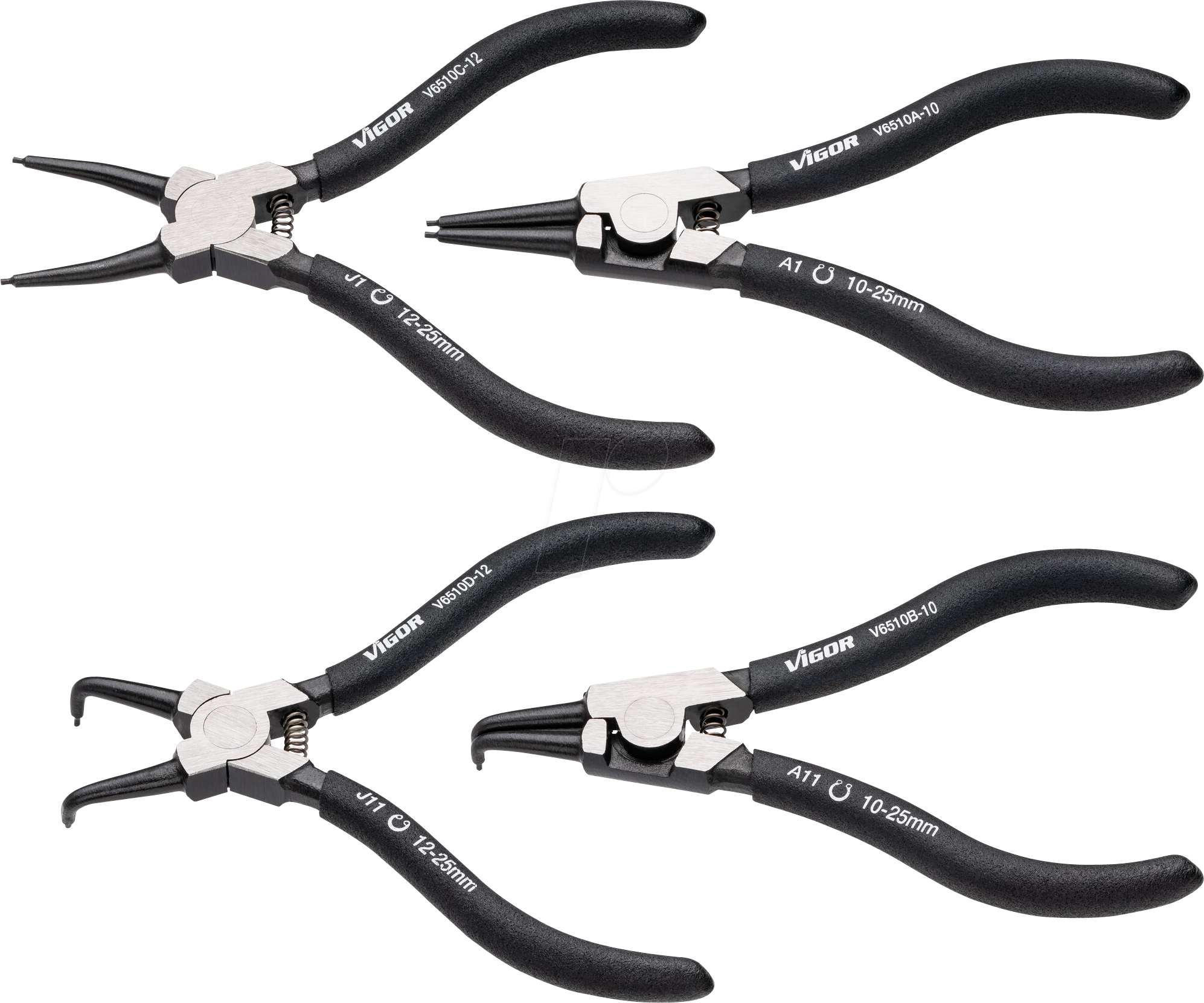 Thumbnail - VI 6510-10/4 - Sicherungsringzangen Satz, 140 mm