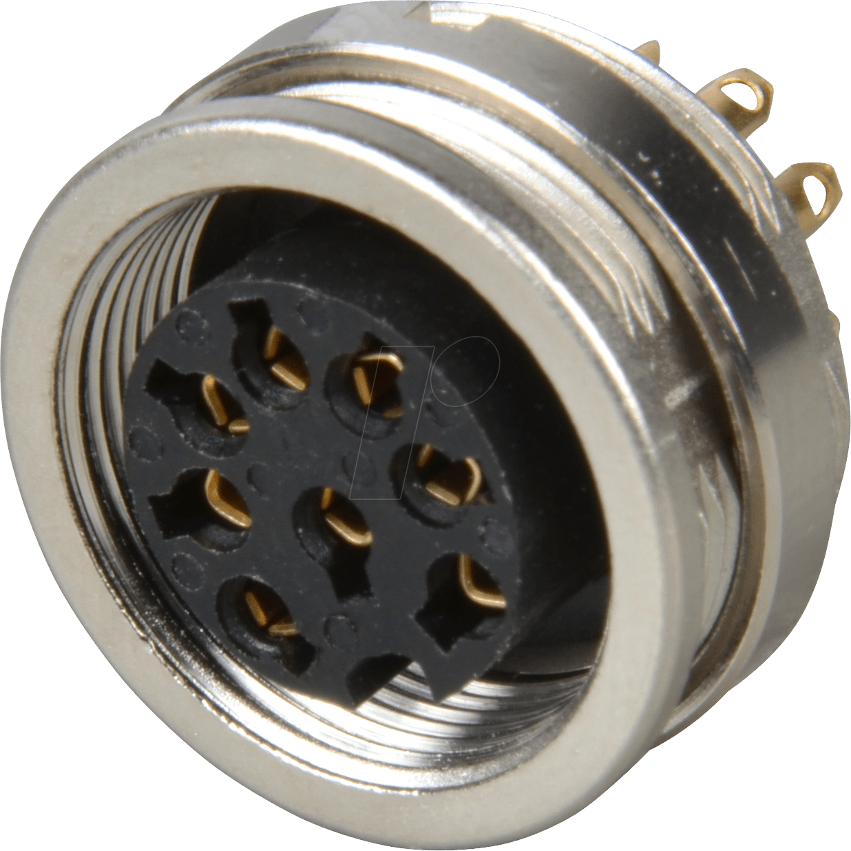 LUM 0304-08 - Einbaukupplung, Frontmontage, IP68, 8-polig