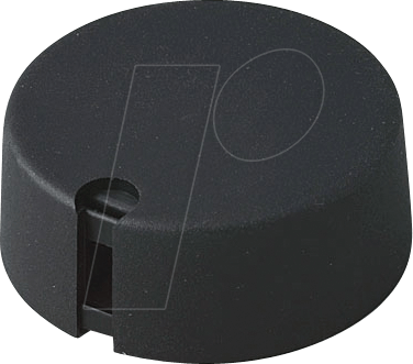 OKW TK-40-6 SW - Potentiometerknopf für Achse Ø 6/35 mm, schwarz