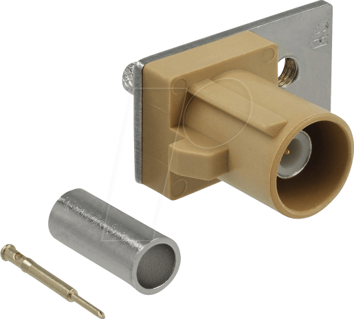 DELOCK 89749 - HF FAKRA I Stecker Federpin zum Crimpen 1 vorgestanztes Loch