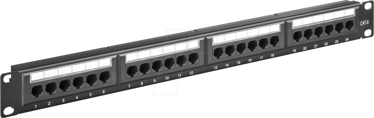 GOOBAY 93866 - Patchpanel, 19'', 24-Port, Cat.6