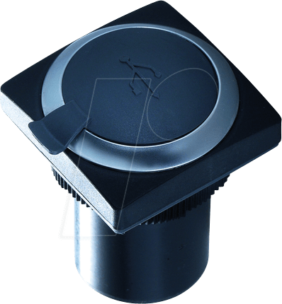 RAFI 39.39.16 - FS+ 22 - USB-Durchführung - quadrat, metall