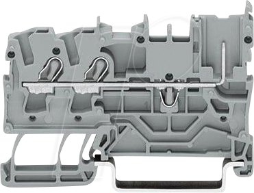 WAGO 2022-1301 - 2-Leiter/1-Pin-Basisklemme, 2,5 mm², grau