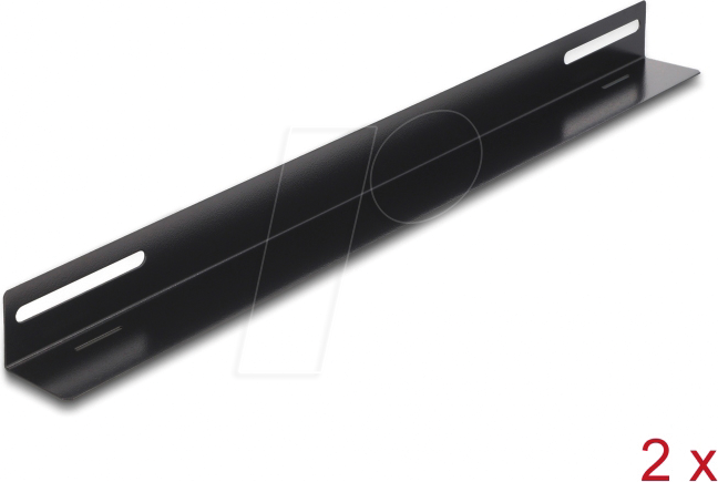 DELOCK 66868 - 19'' Tragschiene, 450 x 40 mm, 2 Stück