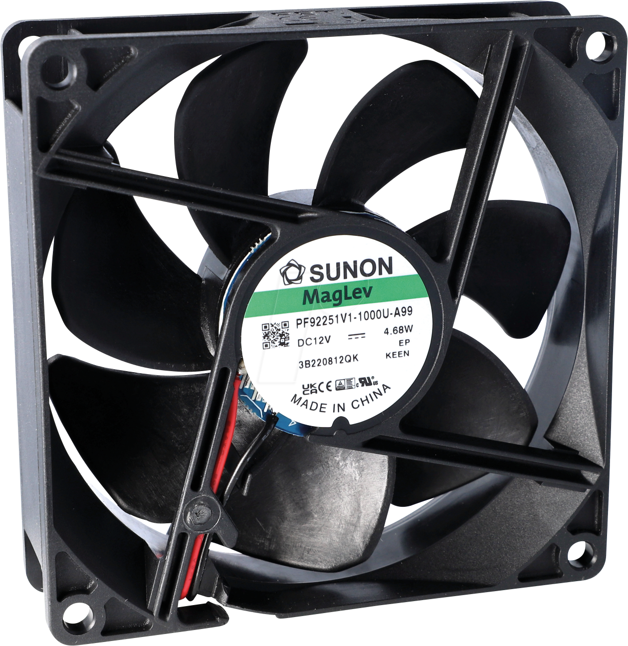 PF92251V11000UA9 - Lüfter, 12 VDC, 92x92x25mm, Serie PE/PF