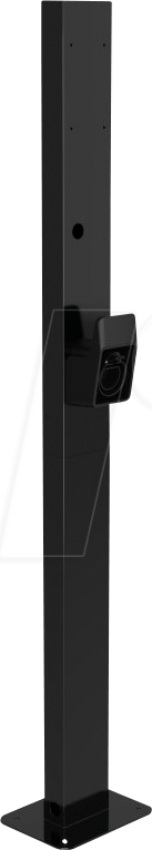 GC EVSTND01 - Montagesäule, für Wallbox-Ladestationen, 149 cm, schwarz