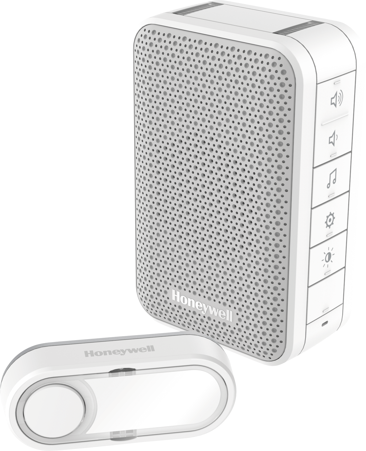 Thumbnail - HONEY DC313S - Funk-Gong mit LED-Blitzlicht und Klingeltaster, weiß