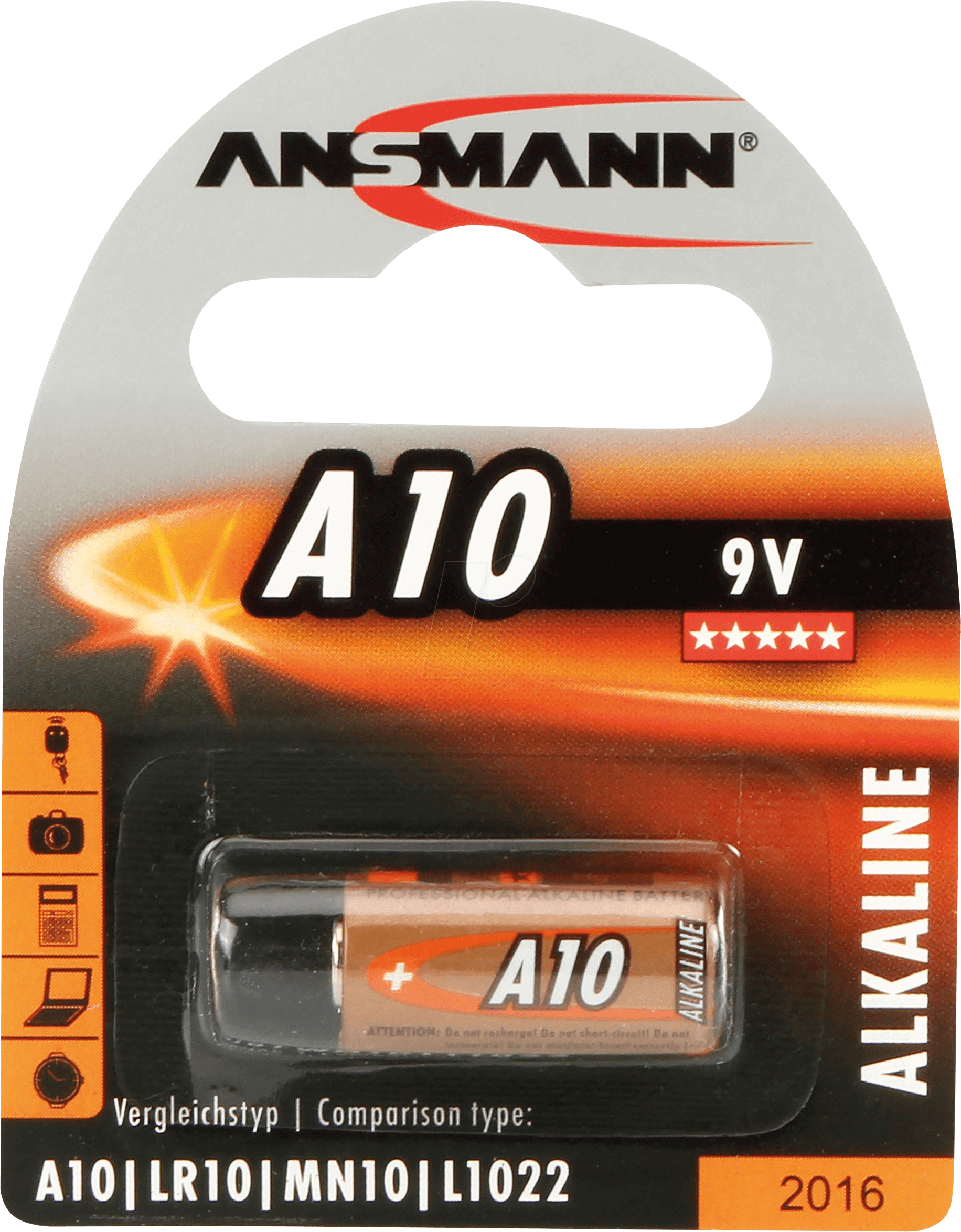 ANS 1510-0006 - Alkaline Batterie, A10, 1er-Pack