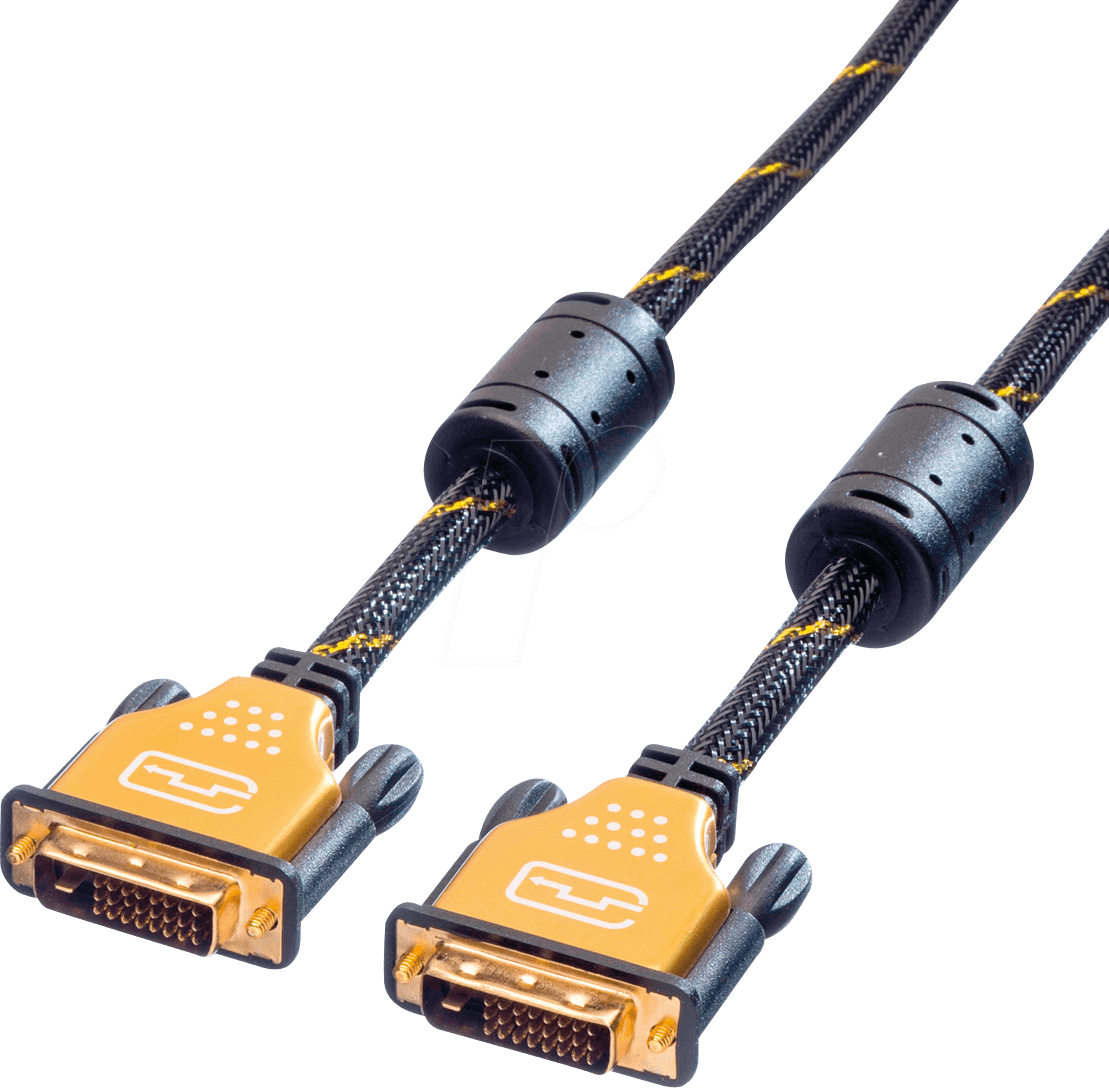 ROLINE 11045518 - DVI Monitor Kabel DVI 24+1 Stecker, Dual Link, 10 m