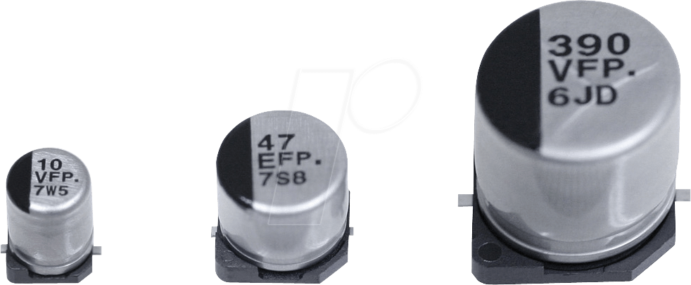 Thumbnail - VF 100/25 P-D8 - Elko SMD, 100µF, 25V, 2000h, low ESR