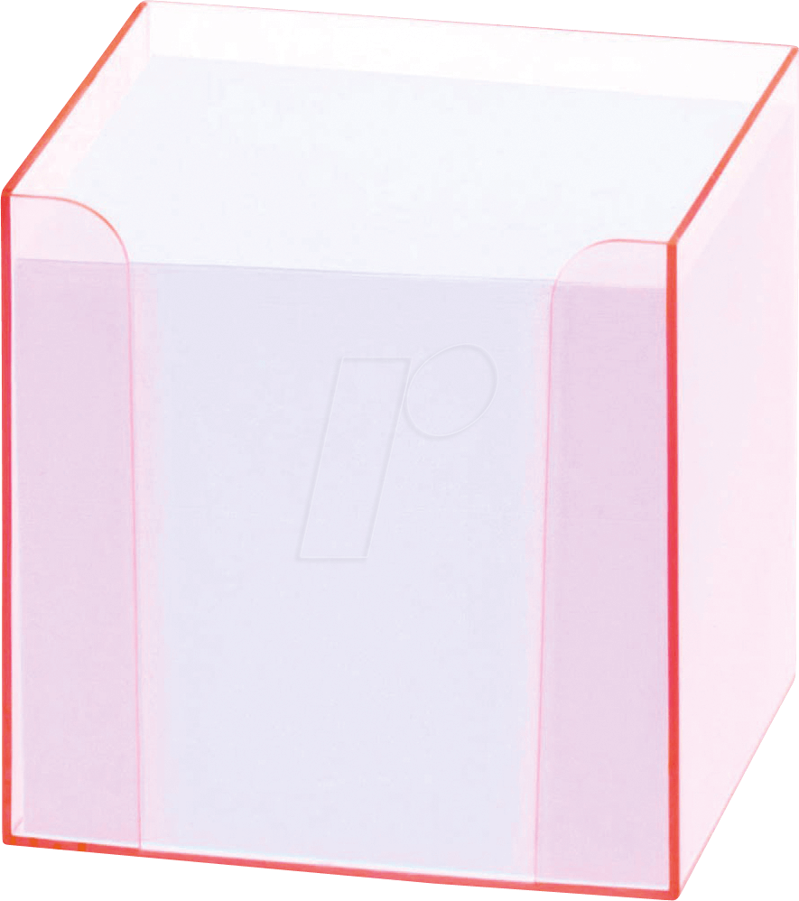 FOLIA 99072 - Notizbox mit Leuchtkante, pink