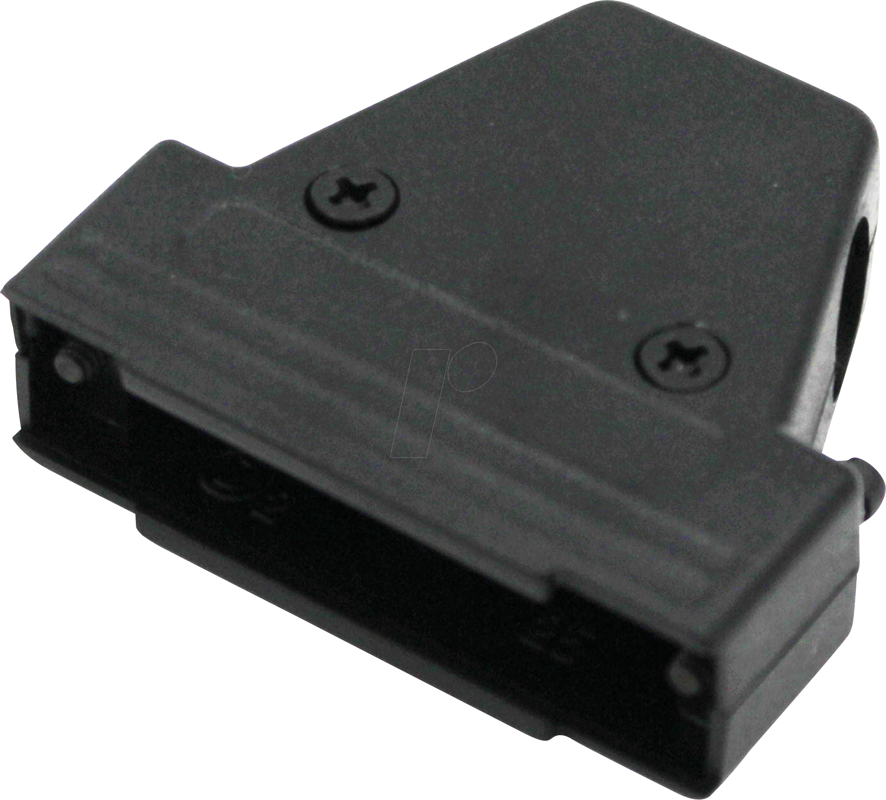 Thumbnail - MHTRI-P-15-K - D-Sub Kappe, 15-polig, gewinkelt/gerade, schwarz