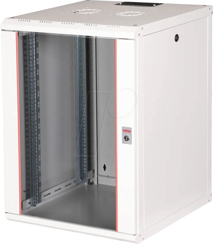 ROLINE 26210007 - 19'' Wandgehäuse, 16 HE, Tiefe 600mm, grau