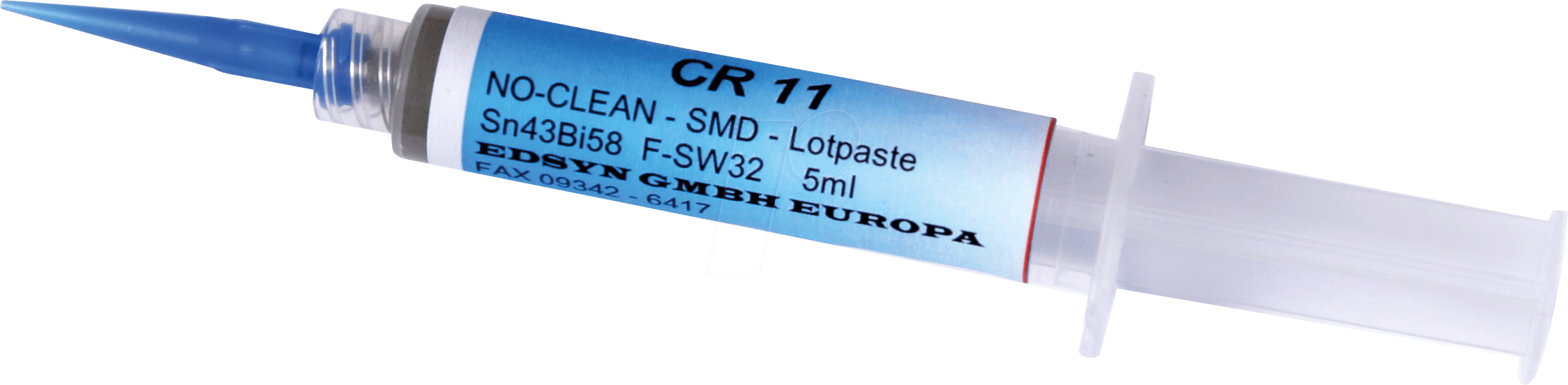 CR 11 - Lötpaste, CR 11, bleifrei, No-Clean, Sn42Bi58, 10 gr