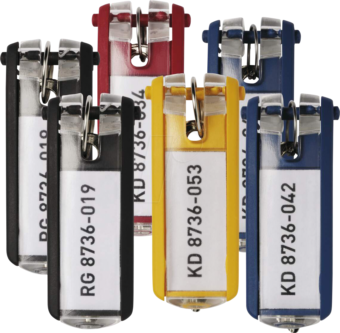 DURABLE 194927 - Schlüsselanhänger KEY CLIP 24 Stück, sortiert