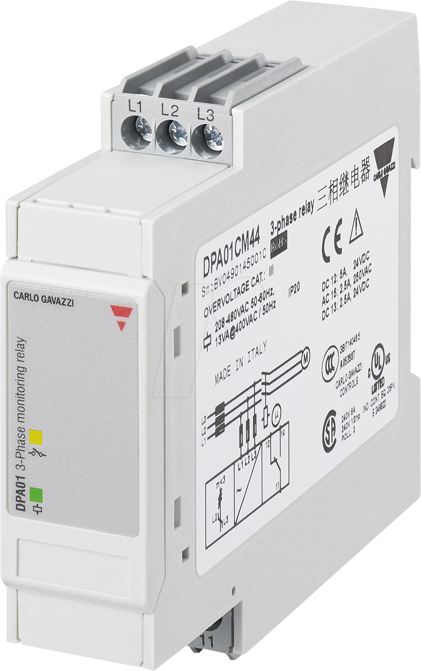 DPA01DM48 - Überwachungsrelais DPA01, 3 Phasen, 380 - 480 V AC