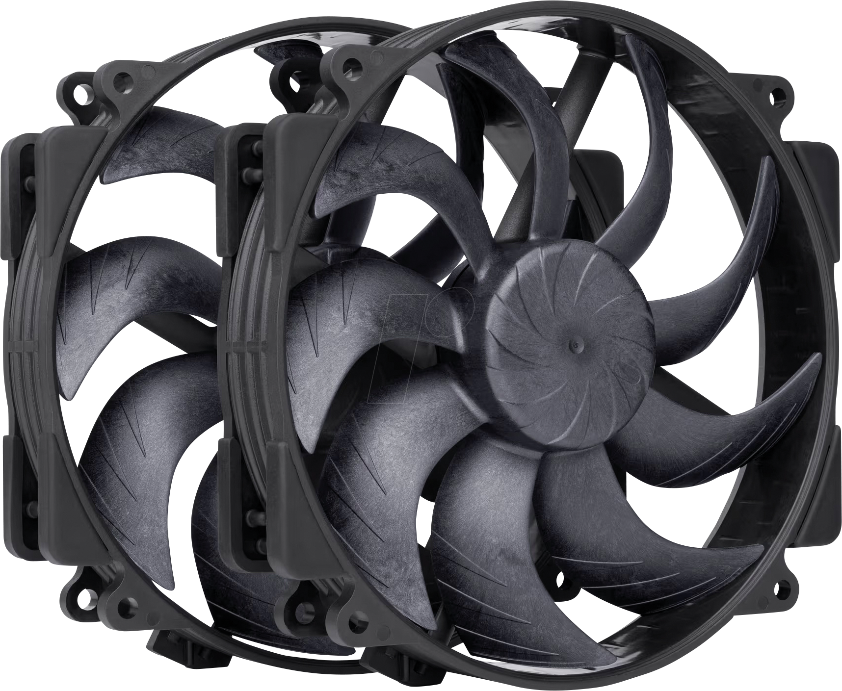 NO 100754 - Noctua NF-A14x25r G2 PWM Sx2-PP chromax.black, 2x 140 mm