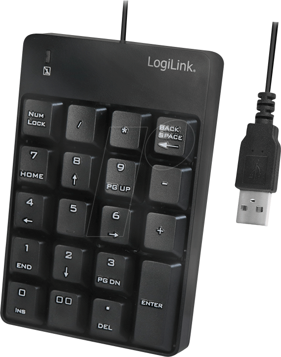 LOGILINK ID0184 - Nummerblock, USB, schwarz