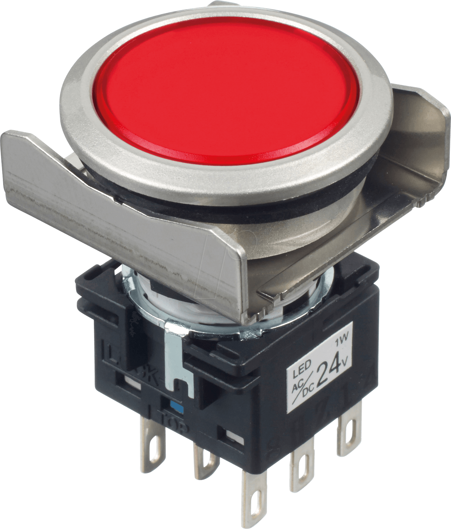 ID LBW6MLM1T64R - Beleuchteter Einbautaster LBW, 26 mm , 2 CO