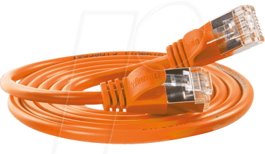 SLIM SL6 015 OR - Cat.6 SLIM-Light-Kabel, U/FTP, 0,15 m, orange