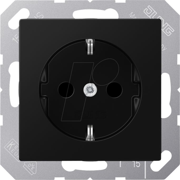 Thumbnail - JG A1520 BFK SWM - Steckdose, SAFETY+, Thermoplast, Serie A, graphitschwarz matt