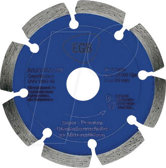 EGB 752455 - Diamant-Trennscheibe 115 mm ''Blau''