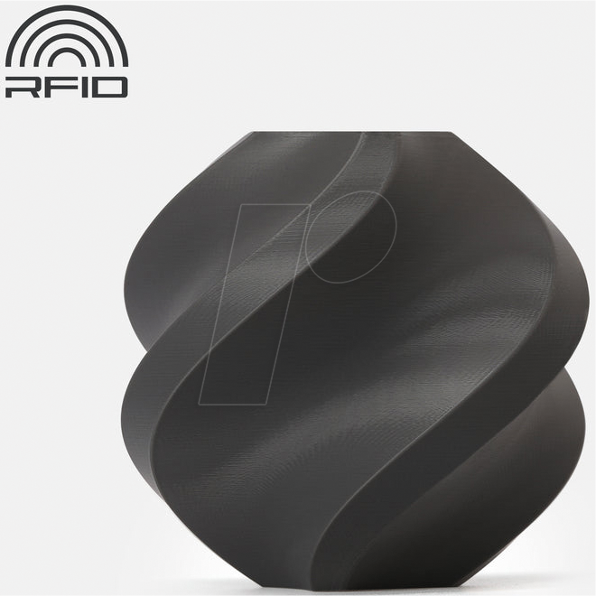 BL A00-D3-SPLFR - Filament, PLA Basic, Refill, Dunkelgrau, 1,75 mm, 1 kg