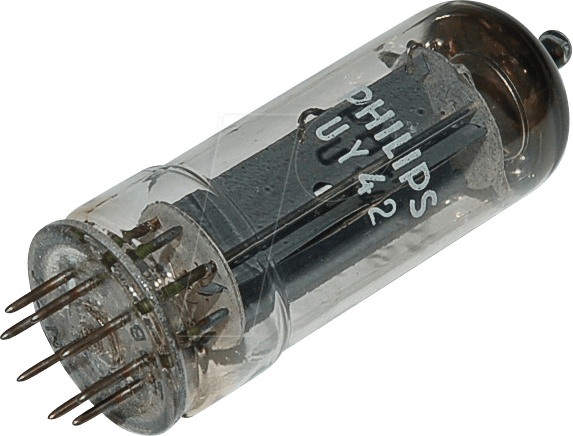 TUBE UY42 - Elektronenröhre, Gleichrichterröhre, B8A, 8-pol, 100 mA