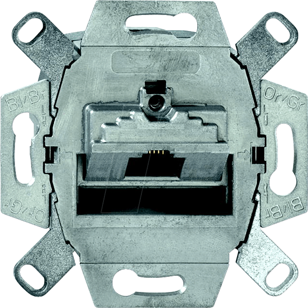 EL BJ CAT6-1 - UAE-Anschlussdose, RJ45, Cat. 6a iso, 1-fach