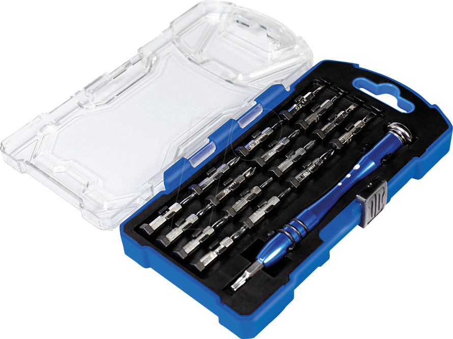 LOGILINK WZ0056 - Schraubendreher mit aufsteckbaren Bits, 18-teilig